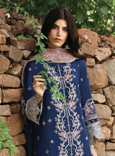 Qlinekari By Qalamkar Embroidered Linen 3 Piece Unstitched Suit QLM24QL LM-06 CADHLA